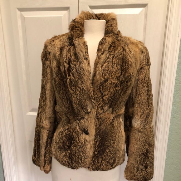 Split End ltd. Jackets & Coats Genuine Rabbit Fur Coat Vintage